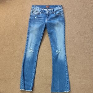 Heartless Blue Women's Jeans Women's Size 29 Gloria BOHO Distressed